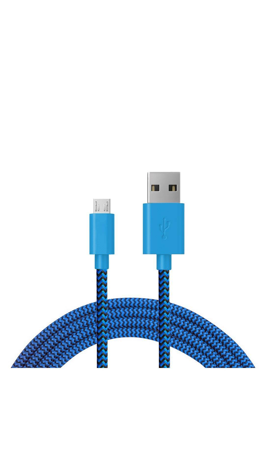 iVoltaa USB Data Cable (Blue & Black)